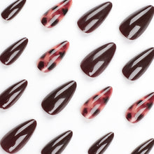 Almond Print Nails