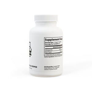 Ashwagandha and Black Pepper Supplement (60 capsules)