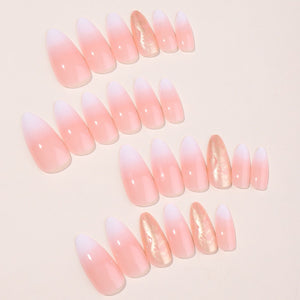 Almond Shaped Gradient Nails