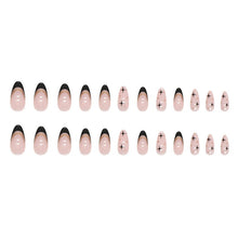 Black French Star Nails