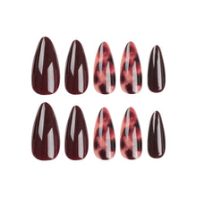 Almond Print Nails