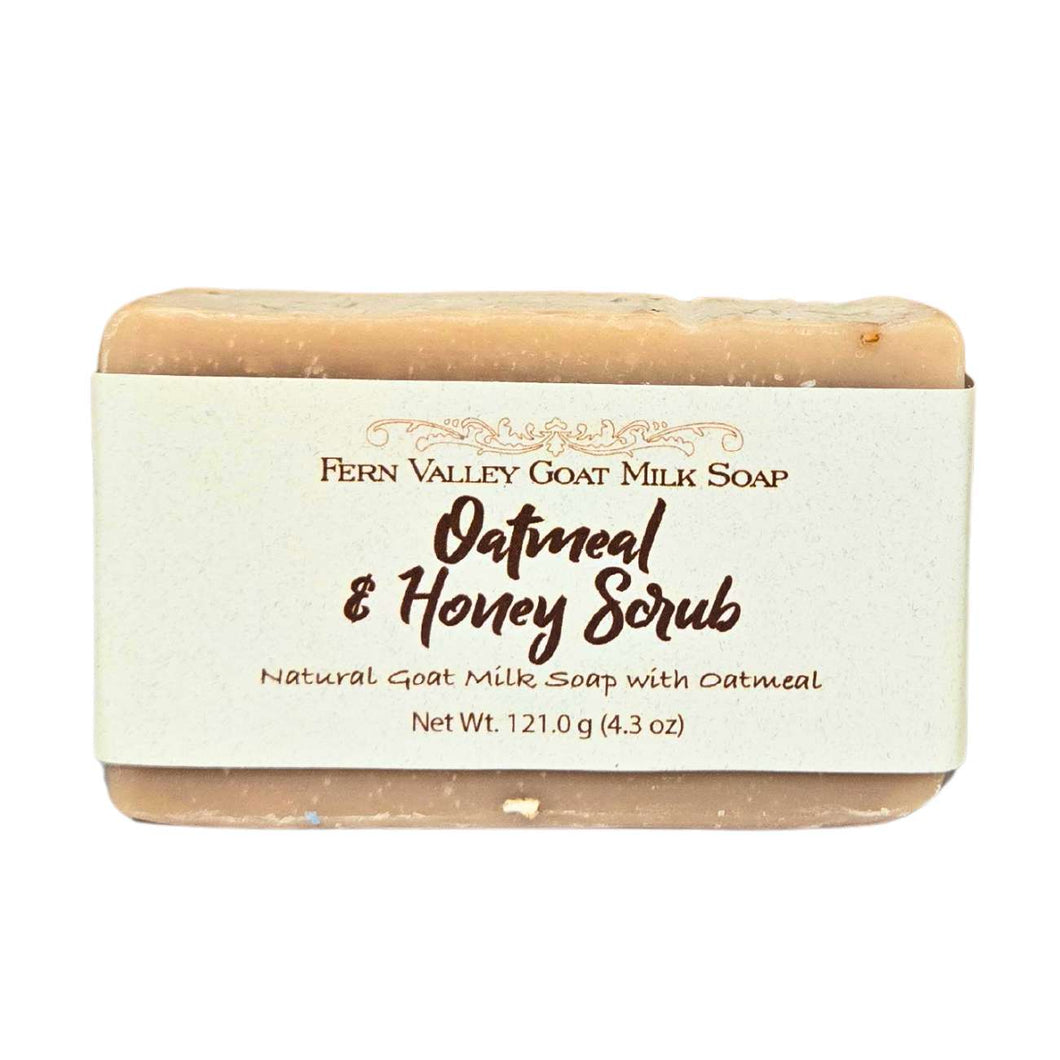 Natural Goat Milk Soap | Exfoliating Scrub | Oatmeal & Honey